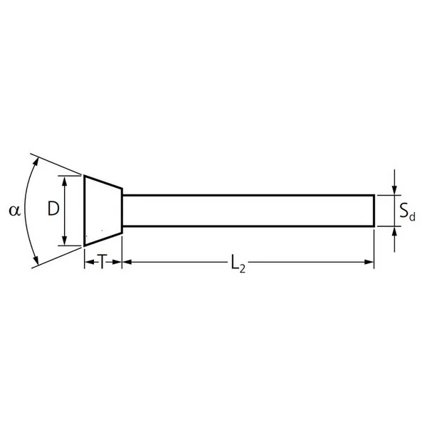Mole con gambo diamantate Forma a tazza KT