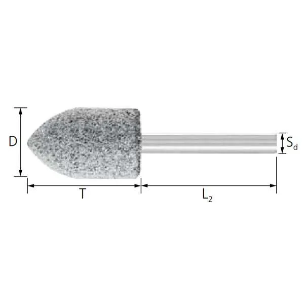 Mole a ogiva PFERD SP CAST EDGE 6 x 40 mm