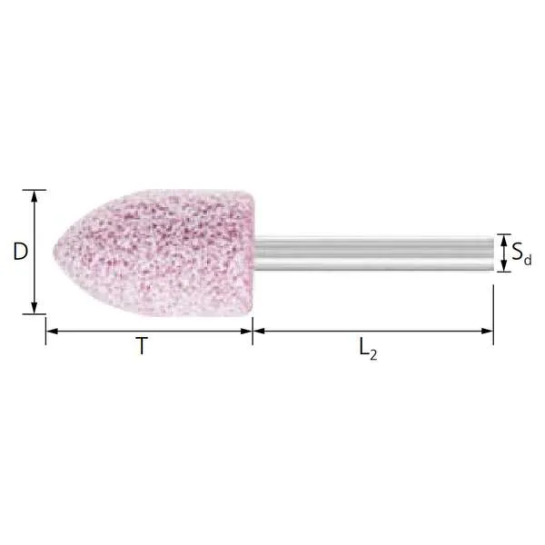 Mole a ogiva PFERD SP STEEL 6 x 40 mm