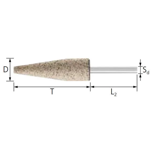 Mole PFERD Serie A INOX EDGE 6,35 x 40 mm