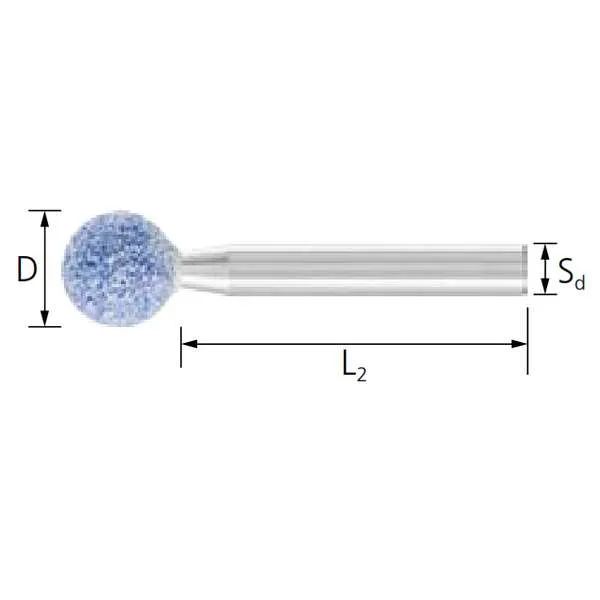 Mole sferiche PFERD KU TOUGH 3 x 30 mm