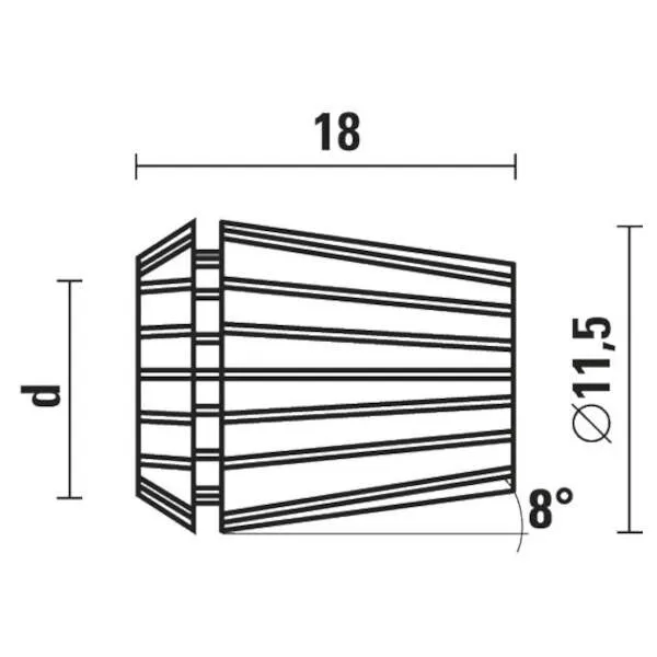 Pinze ER11 - DIN 6499 Klein