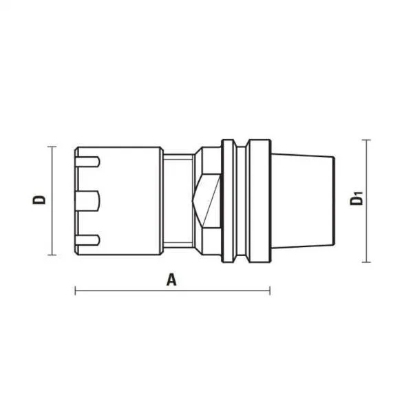 Portautensili cono hsk forma 25e