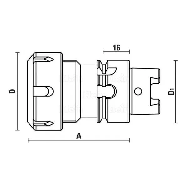 Portautensili cono hsk40a