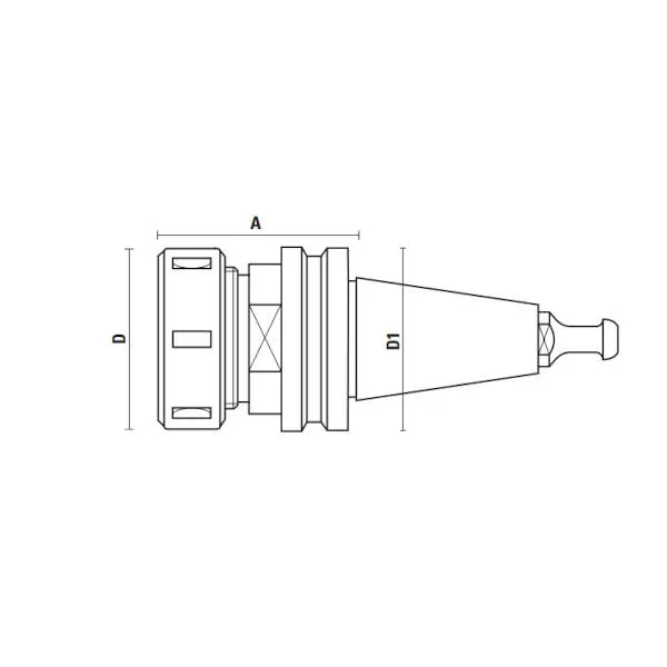 Portautensili cono iso 30 DIN 6388