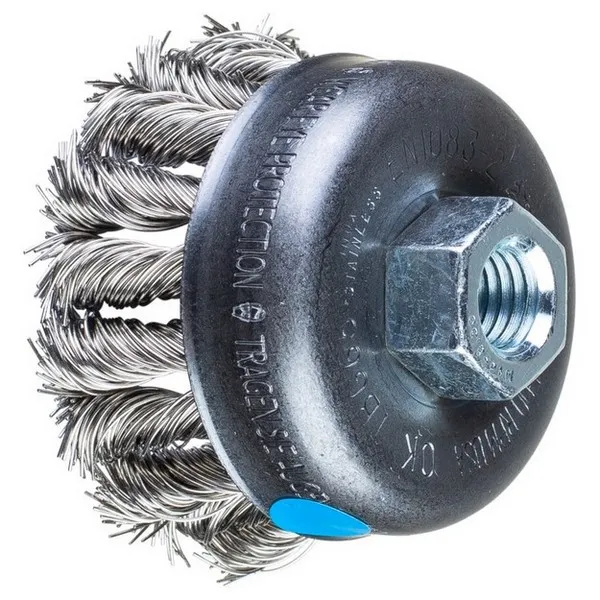 Spazzole a tazza con foro filettato PFERD TBG CT INOX