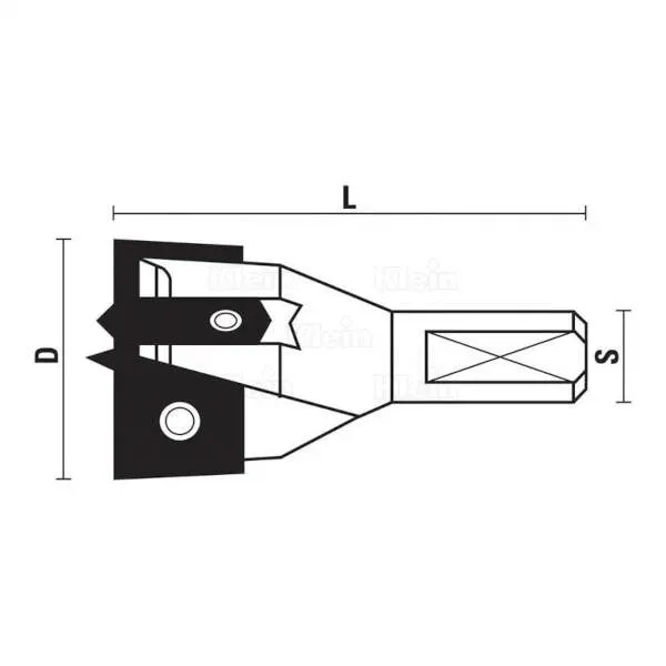 Frese per cerniere con coltellini HW z2+2 W140