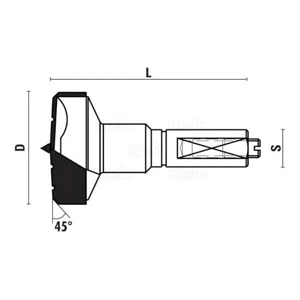 Punte per cerniere in HW per alluminio z2 U140