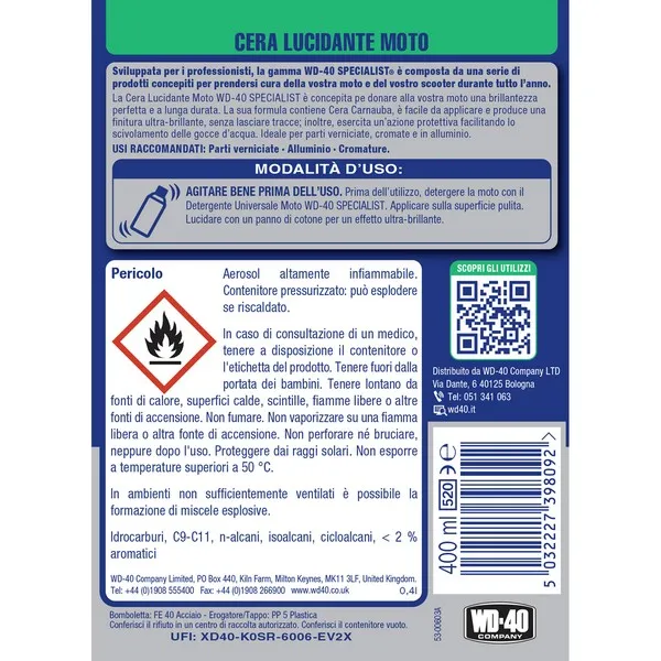 WD-40 Cera Lucidante 400 ml