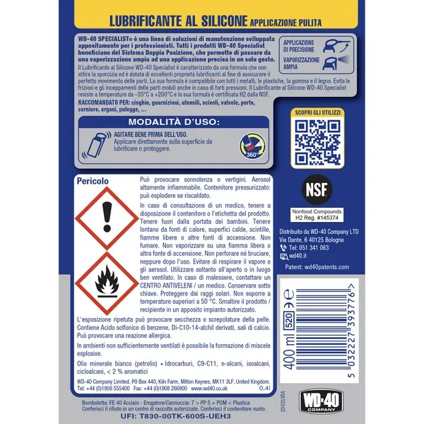WD-40 Lubrificante al Silicone 400 ml