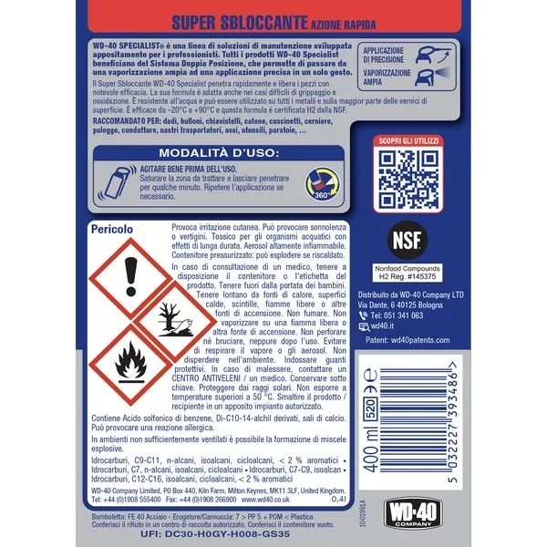 WD-40 Super Sbloccante 400 ml