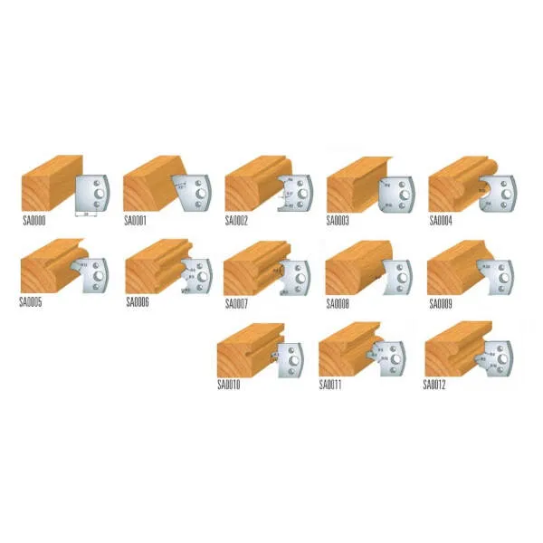 Set multiprofilo con coltelli in acciaio SP profili 0 12