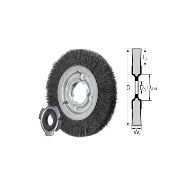 Spazzole a disco PFERD RBU tipo largo uso industriale ST