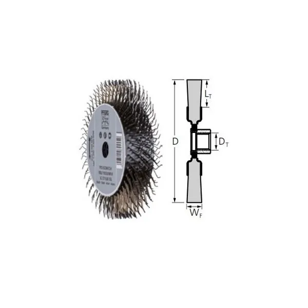 Spazzole a disco PFERD RBU, POLISCRATCH ST