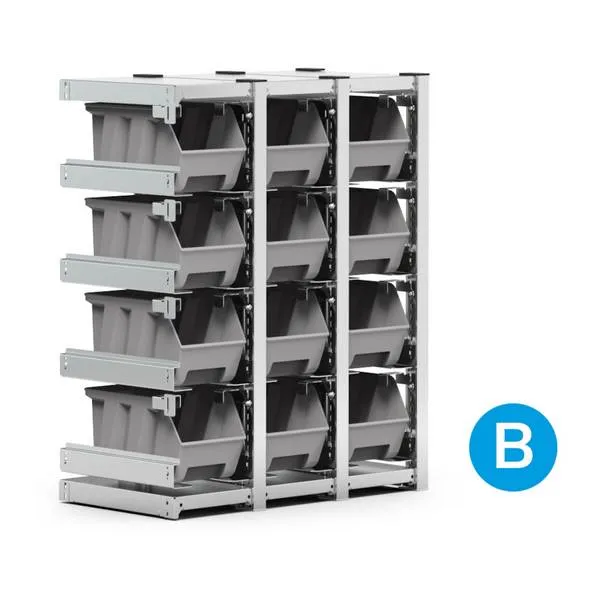 Scaffali ST aggiuntivi con contenitori ST0902