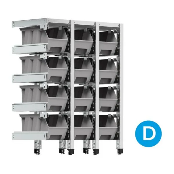 Scaffali ST aggiuntivi con contenitori ST0904