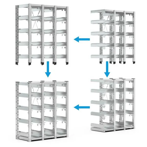 Scaffali ST con contenitori ST0905