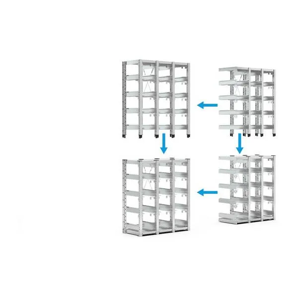 Scaffali ST aggiuntivi con contenitori ST0908