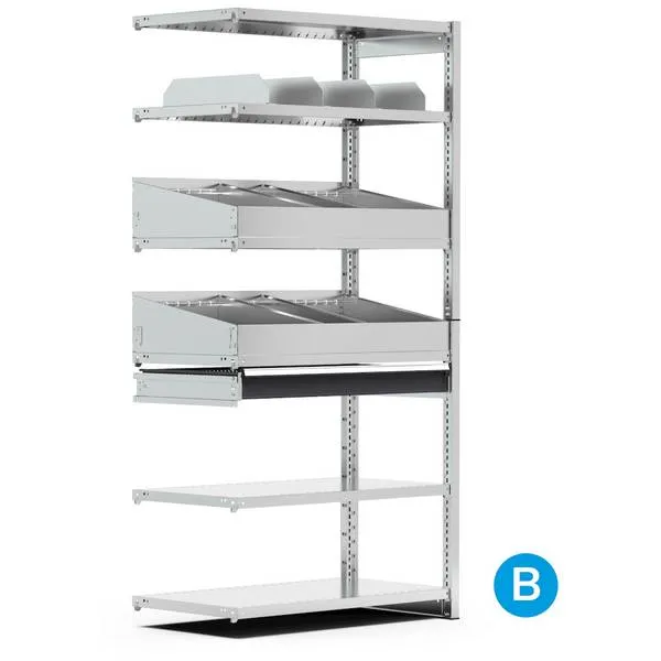 Scaffali ST aggiuntivi con piani ST1021