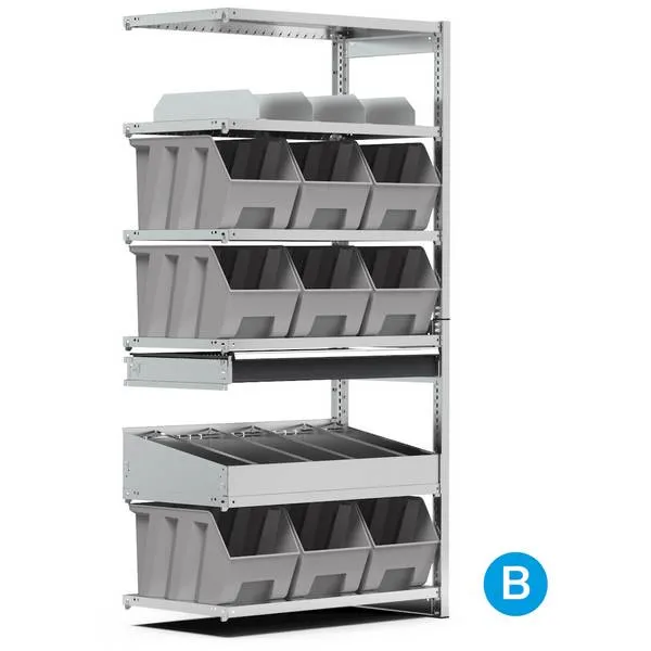 Scaffali ST aggiuntivi con piani ST1023