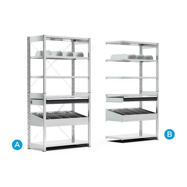 Scaffali ST aggiuntivi con piani ST1025