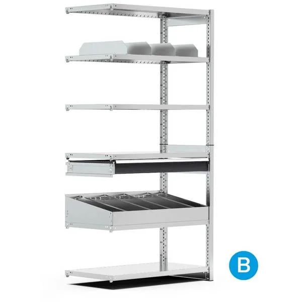 Scaffali ST aggiuntivi con piani ST1025