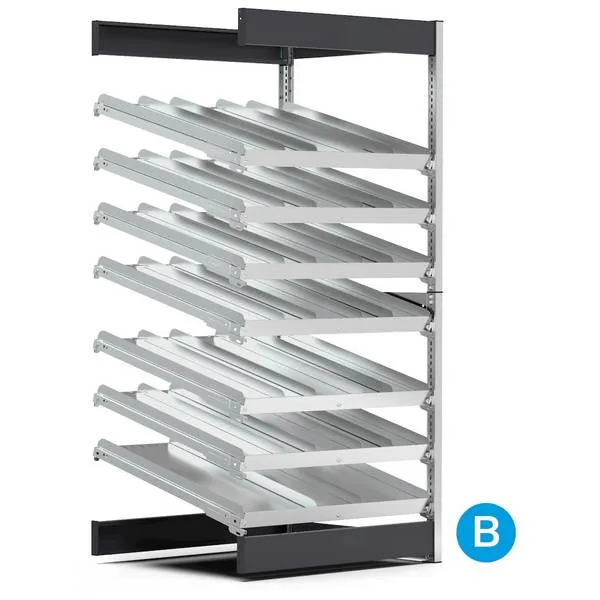 Scaffali ST aggiuntivi con piani inclinati ST1040