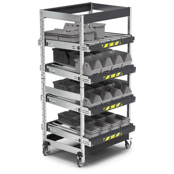 Scaffali ST con telai inclinabili con ruote ST1103