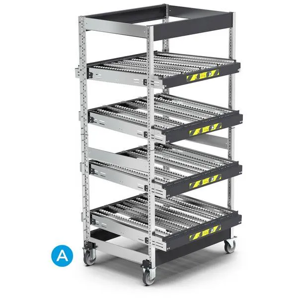 Scaffali ST con telai inclinabili con ruote ST1103