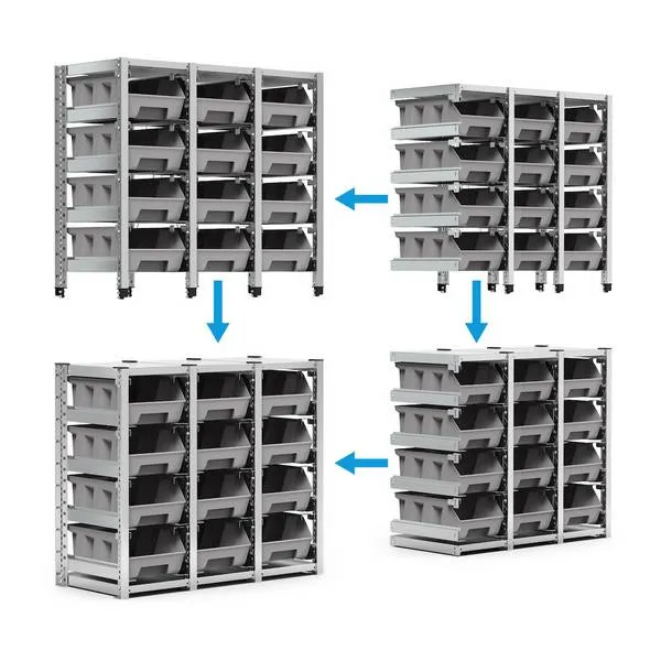 Scaffali ST con contenitori ST1201