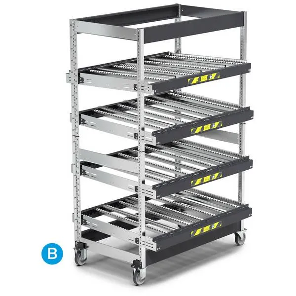 Scaffali ST con telai inclinabili con ruote ST1403
