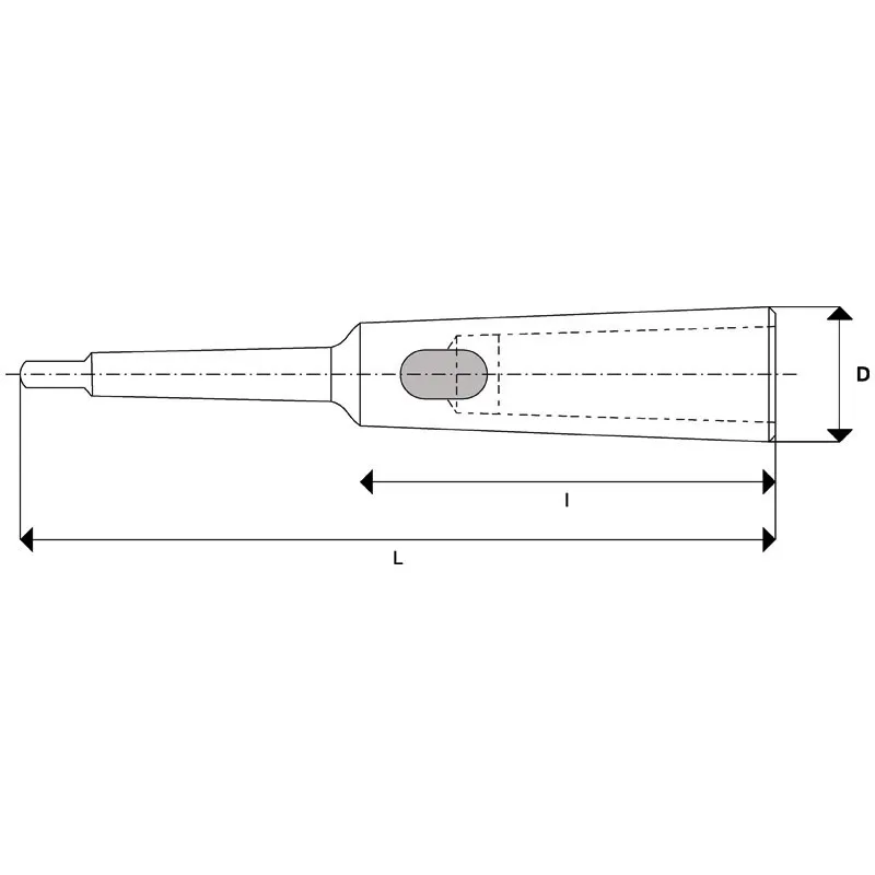 Riduzione prolungata cono morse ST45 Fervi
