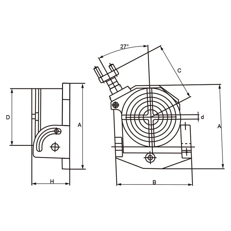 Tavola girevole basculante T016/100 Fervi
