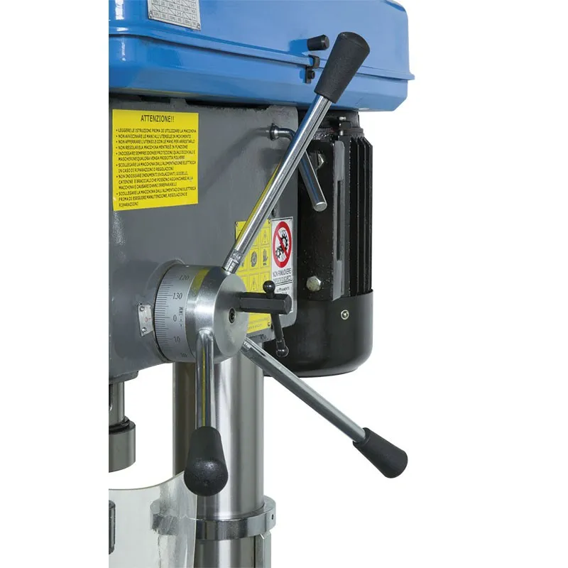Trapano a colonna con trasmissione a cinghia T032 Fervi