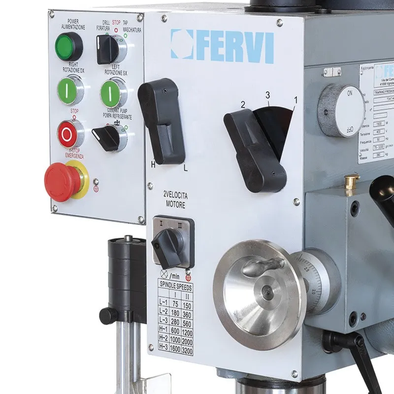 Trapano fresa ad ingranaggi T047/400VDA Fervi