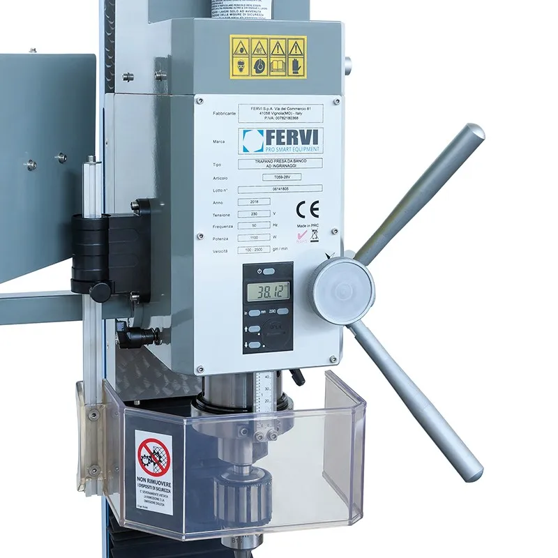 Trapano fresa da banco ad ingranaggi T059/28V Fervi