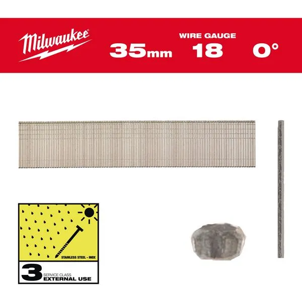 Groppino 18G/35mm/SC3 5000 pz - Inox