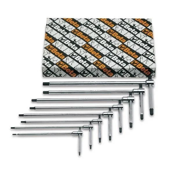Serie 8 chiavi a T 3 estremit maschio esag 951/S8