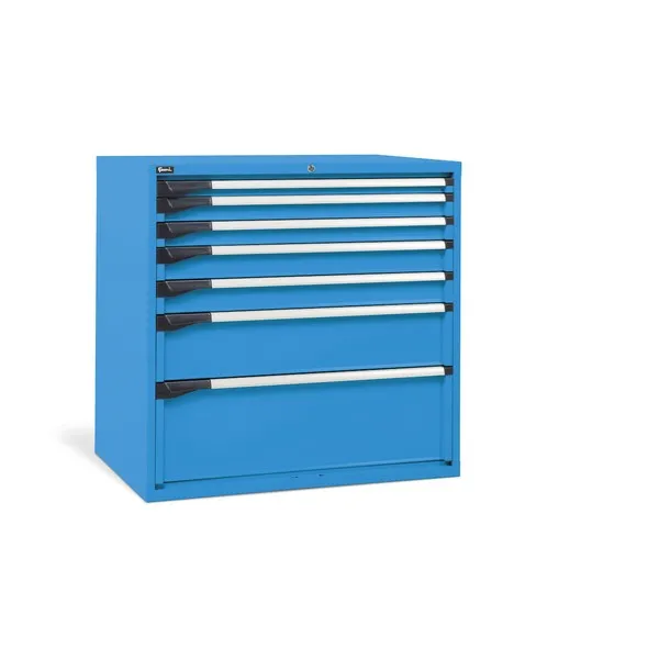 Cassettiera FAMI 7 cassetti DE EH=54X36 RAL5012 Cassettiera FAMI 7 cassetti DE EH=54X36 RAL5012