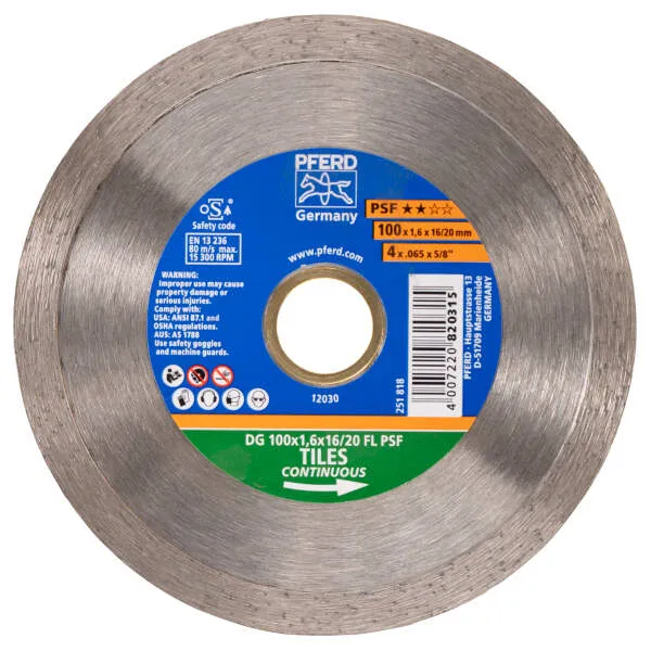 Disco taglio diamantat DG 100 x 1,6 x 16/20 FL PSF
