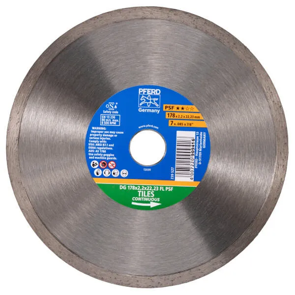 Disco taglio diamantat DG 178 x 2,2 x 22,23 FL PSF