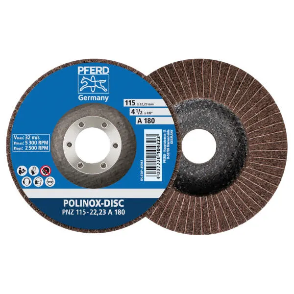 Disco abrasivo Polinox® PNZ 115-22,23 A 180 Disco abrasivo Polinox® PNZ 115-22,23 A 180
