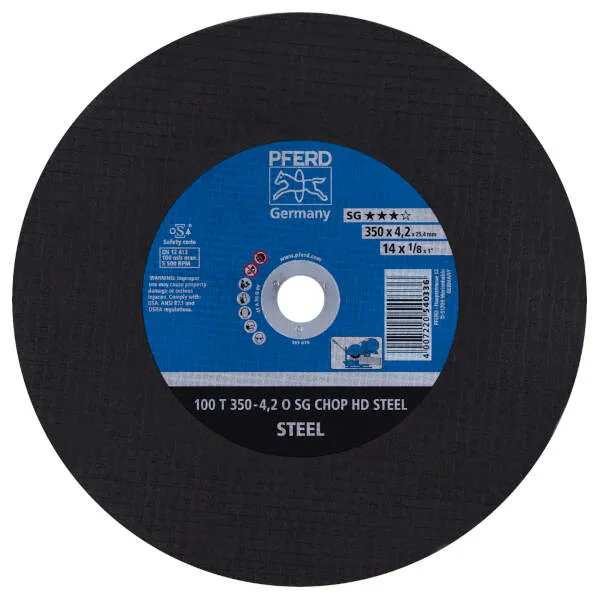 Disco 100 T 350-4,2 O SG CHOP HD STEEL/25,4