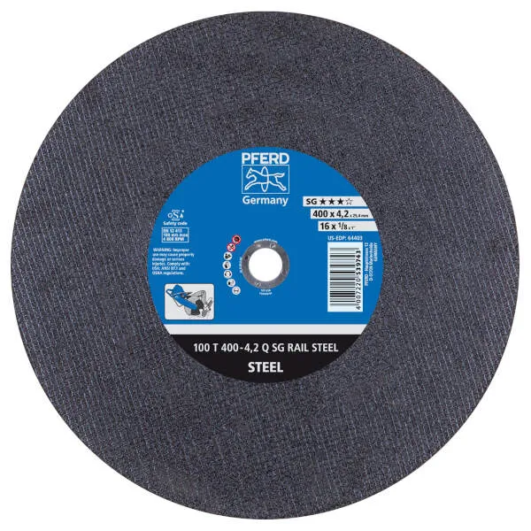 Disco 100 T 400-4,2 Q SG RAIL STEEL/25,4