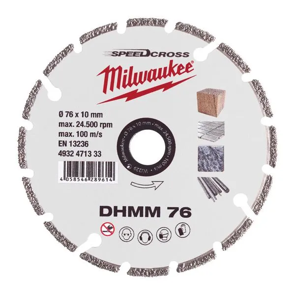 Disco diamantato DHMM 76 mm per M12FCOT