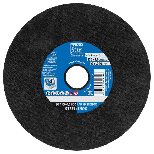 Disco 80 T 150-1,0 H SG LAB HD STEELOX/22,23
