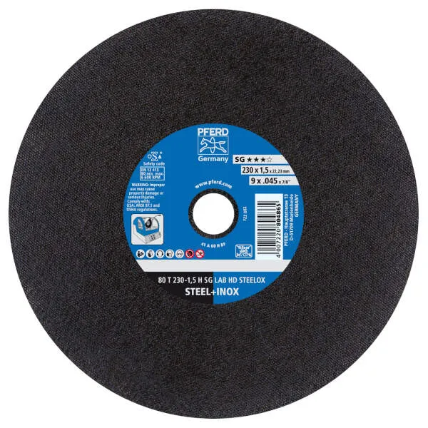 Disco 80 T 230-1,5 H SG LAB HD STEELOX/22,23