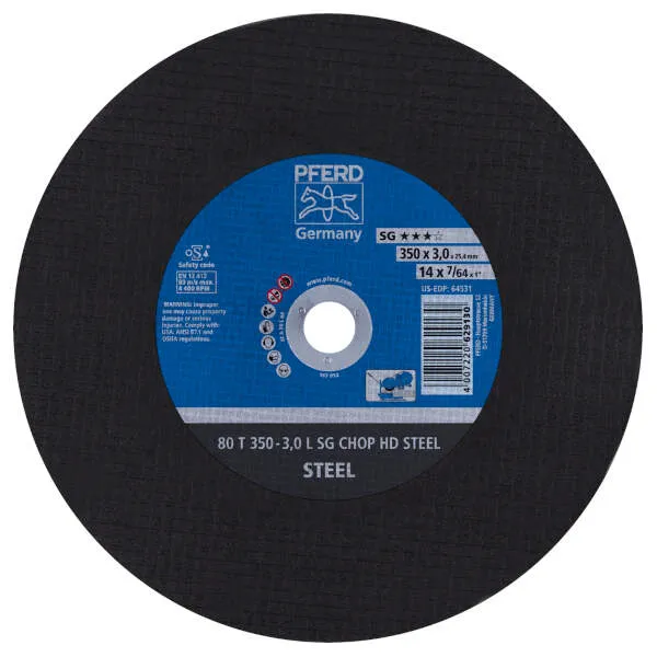 Disco 80 T 350-3,0 L SG CHOP HD STEEL/25,4