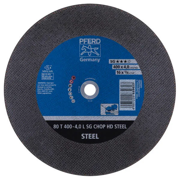 Disco 80 T 400-4,0 L SG CHOP HD STEEL/32,0