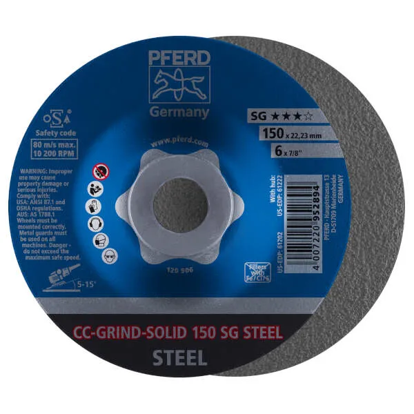 Disco da sbavo CC-GRIND-SOLID 150 SG STEEL